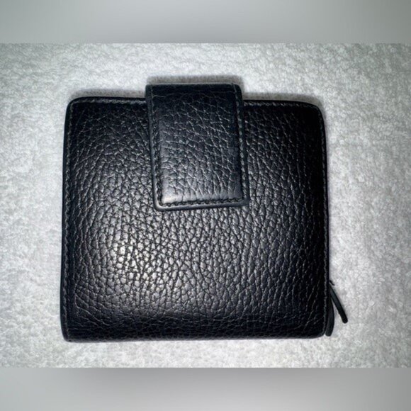 GUCCI MARMONT Bow GG Black Leather BI-FOLD WALLET - Picture 2 of 15